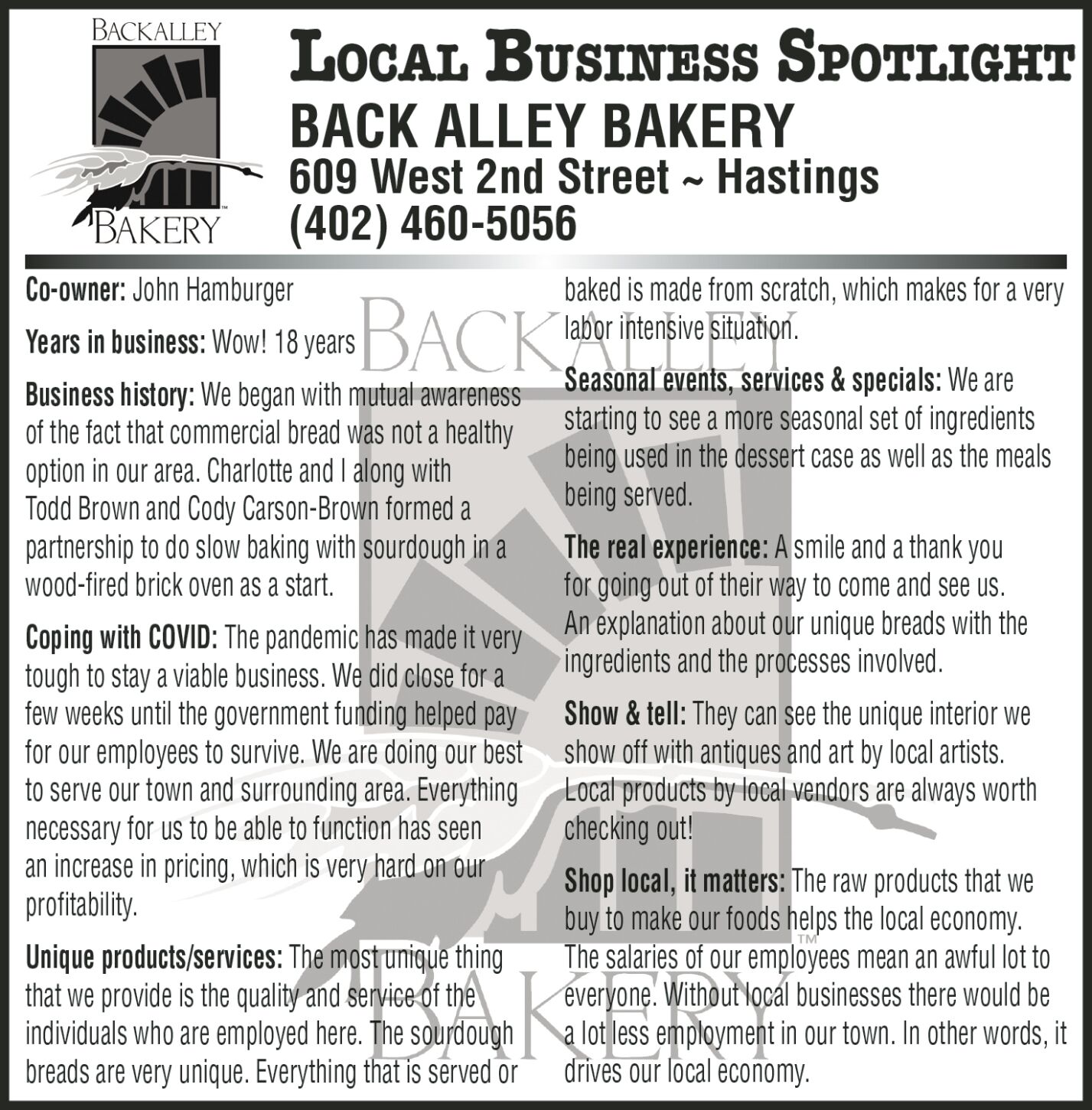 Back Alley Bakery